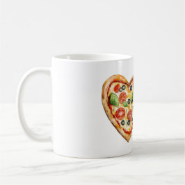 Caneca De Café Heart Cheese Vegetable Pizza