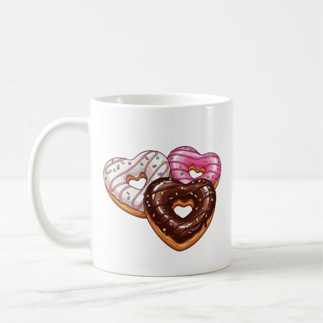 Caneca De Café Heart donuts  (Esquerda)