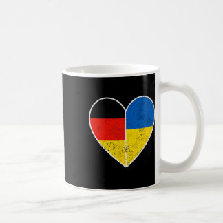 Caneca De Café Heart Germany And Ukraine Solidarity Friendship Vi