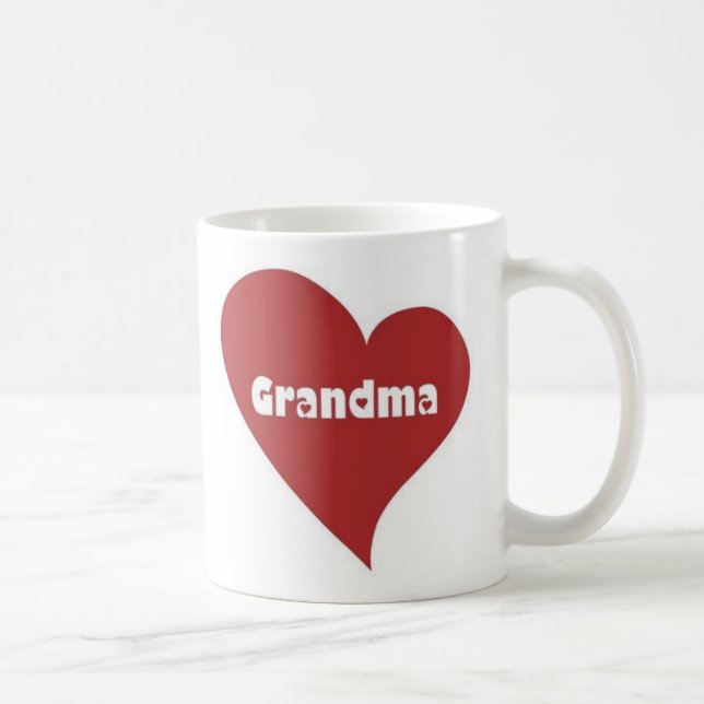 Caneca De Café heart_Grandma (Direita)