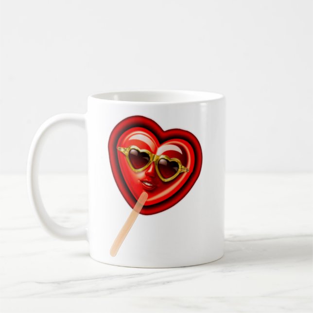 Caneca De Café Heart Lolly (Esquerda)