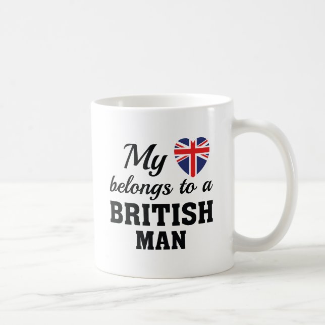 Caneca De Café Heart Pertence a British (Direita)