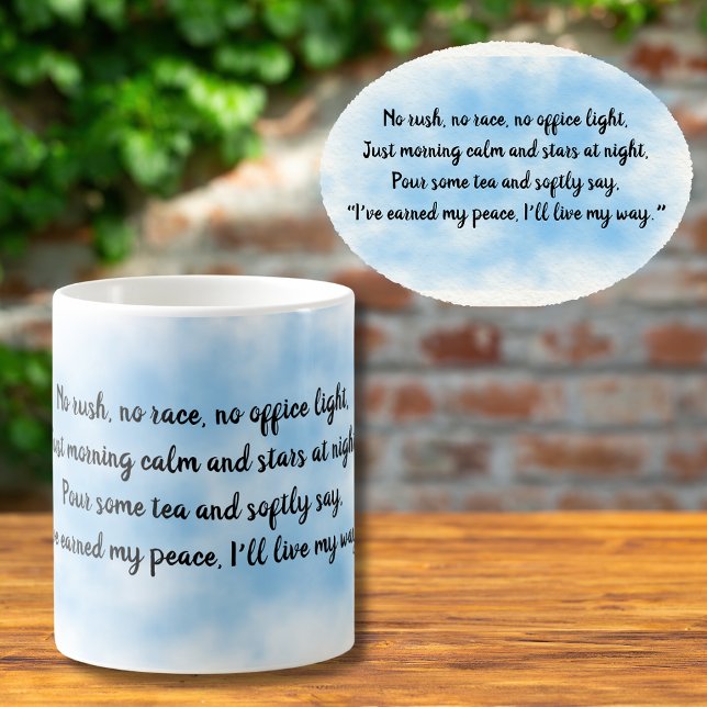Caneca De Café Heartfelt Elegant Quote for Retirement (Criador carregado)