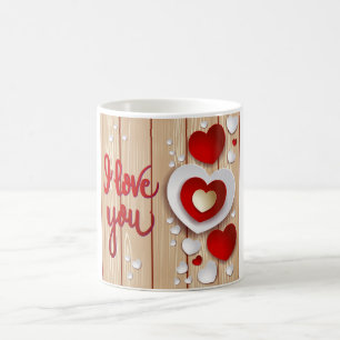 Caneca De Café Hearts Fantasy