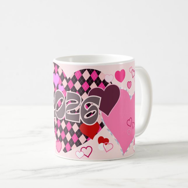 Caneca De Café Hearts Galore! (Frente Esquerda)