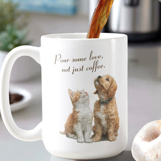 Caneca De Café Heartwarming Gaze: Pour Some Love Custom
