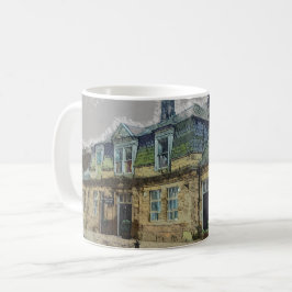 Caneca De Café Hebden Bridge Railway Station Yorkshire Artwork