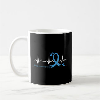 Caneca De Café Hebeat Azul Fita Azul Claro Sensibilização do Canc