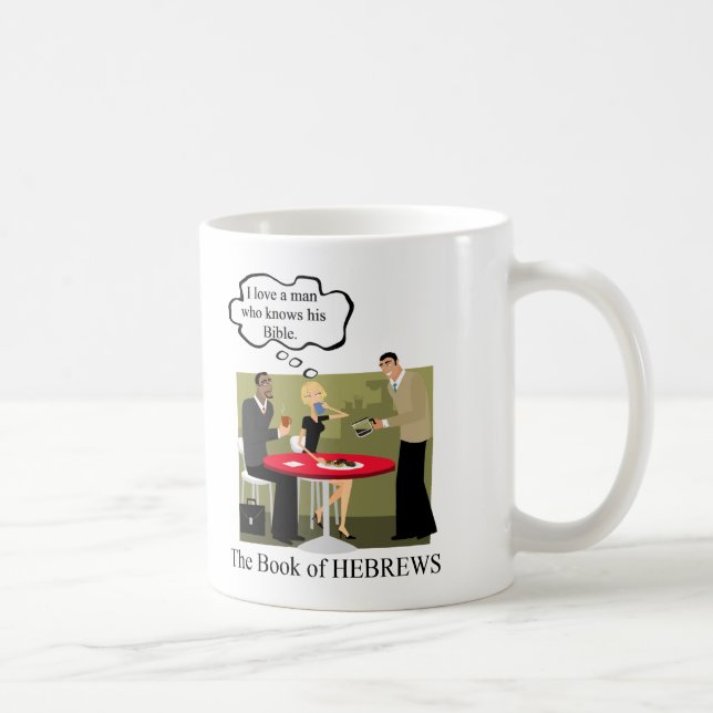 Caneca De Café HEBREWSmanknowshisBible (Direita)