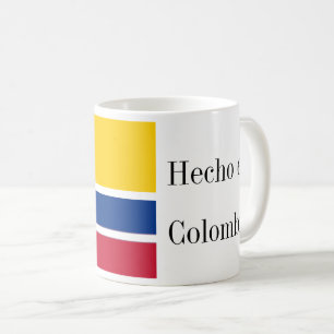 Caneca De Café Hecho en Colombia Flag 