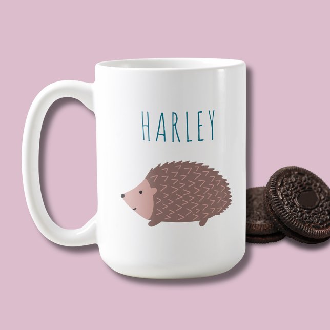 Caneca De Café Hedgehog (Personalized hedgehog coffee mug)