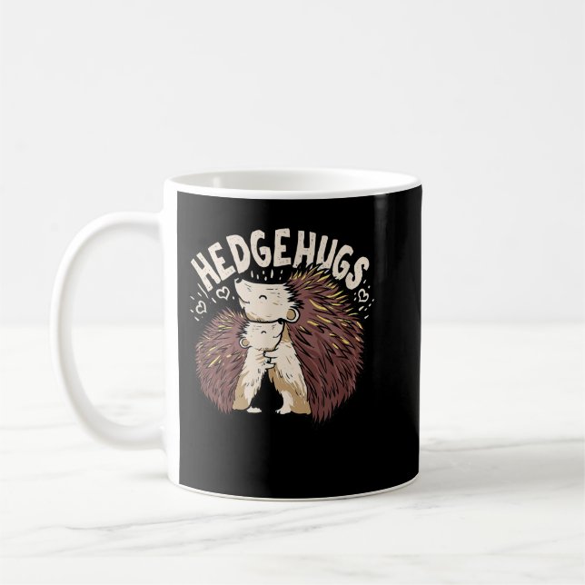 Caneca De Café Hedgehugs Gift For A hedgehog Lover  (Esquerda)