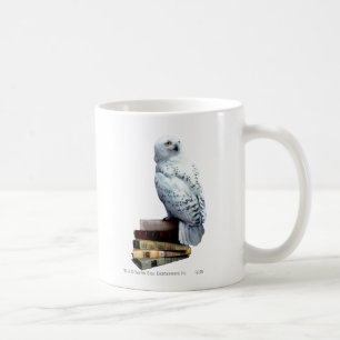 Caneca De Café Hedwig sobre livros