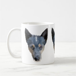 Caneca De Café Heeler azul/cão australiano do gado