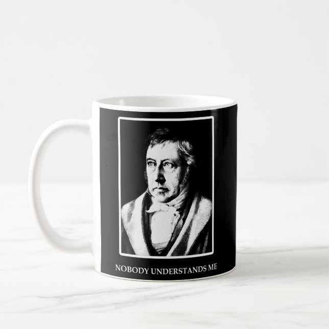 Caneca De Café Hegel Ninguém Me Entende Filósofo Divertido (Esquerda)