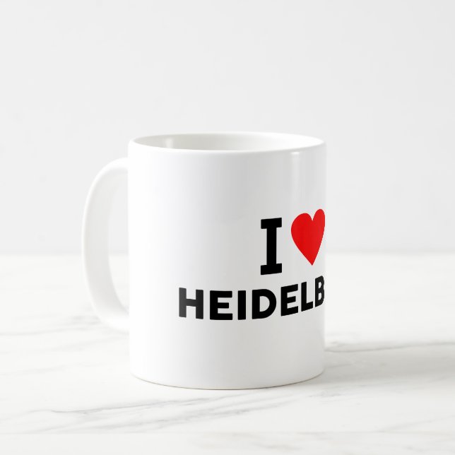 Caneca De Café Heidelberg Alemanha (Frente Esquerda)