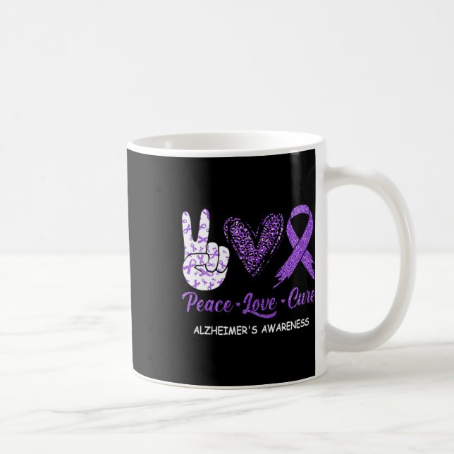 Caneca De Café Heimerheimer: consciência paz amor Cure Leopard (Direita)