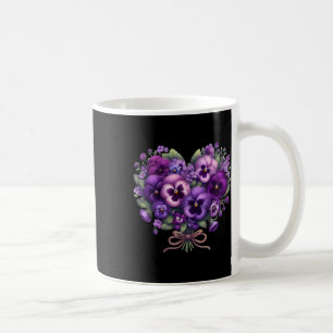 Caneca De Café Heimerheimer Pansor Floral Púrpura Demência Heimer