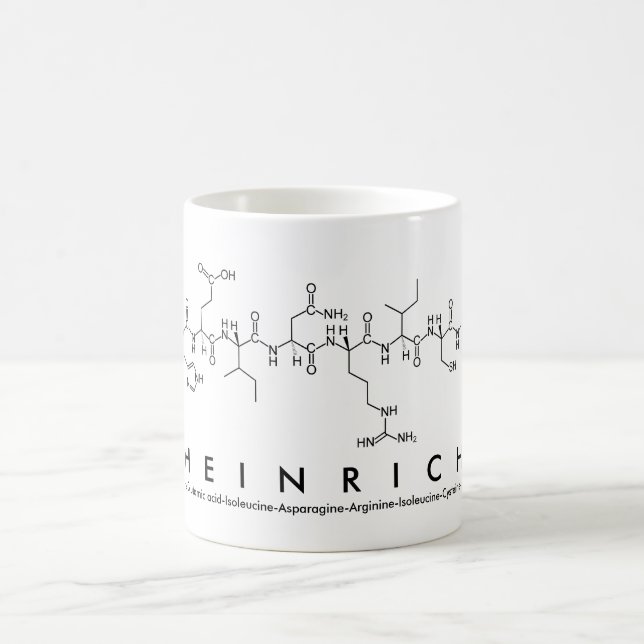 Caneca De Café Heinrich peptide name mug (Centro)