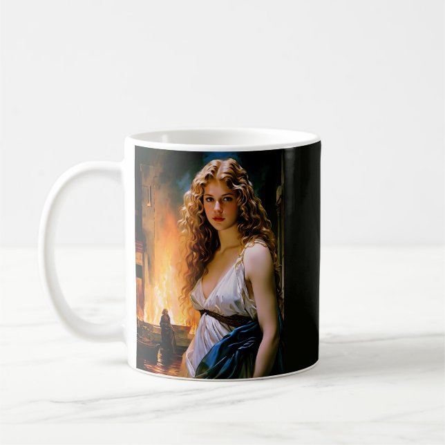 Caneca De Café "Helena, A Beleza de Esparta, O Fogo de Tróia" (Esquerda)