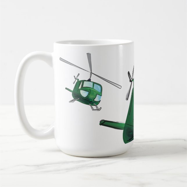 Caneca De Café Helicóptero (Esquerda)