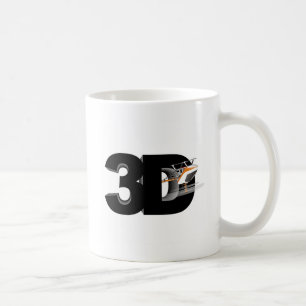 Caneca De Café helicóptero 3d