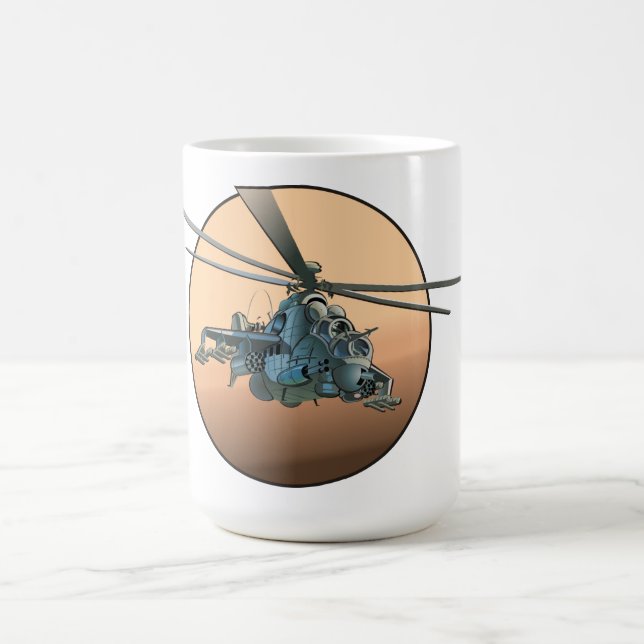 Caneca De Café helicóptero de animação (Centro)