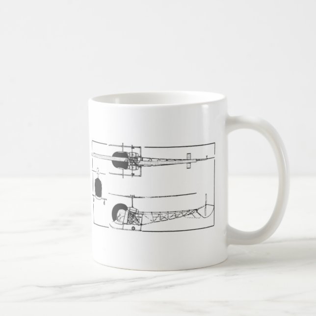 Caneca De Café Helicóptero de Bell 47 (Direita)