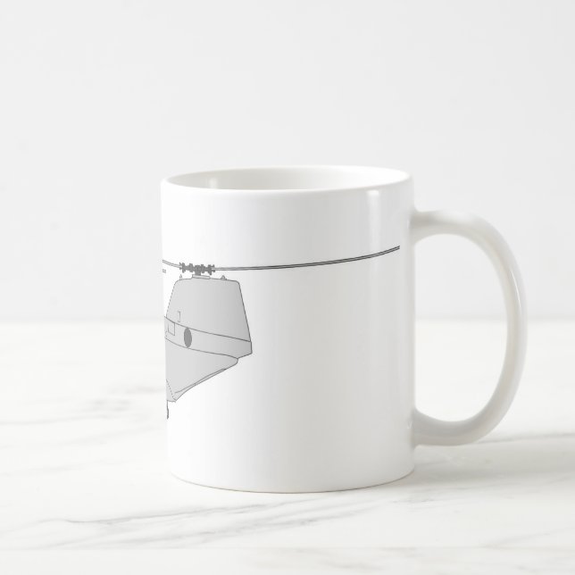 Caneca De Café Helicóptero de carga de CH-46E (Direita)