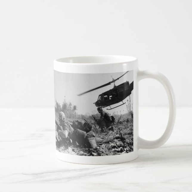 Caneca De Café Helicóptero do UH-1D de Crandall principal na (Direita)