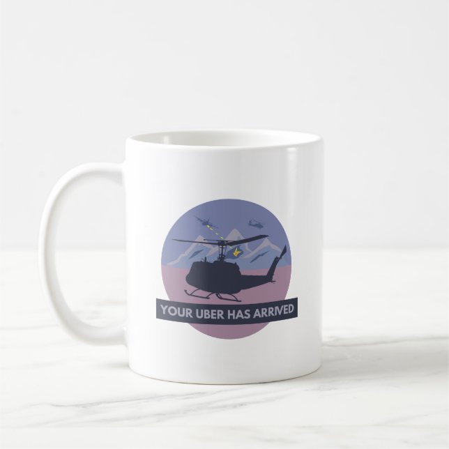 Caneca De Café Helicóptero UH-1 Huey (Esquerda)
