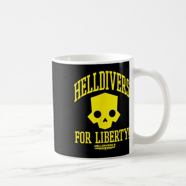 Caneca De Café Helldivers 2 Jogo De Vídeo Sony Playstation Para L (Direita)