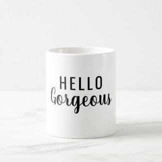Caneca De Café Hello Gorgeous Script