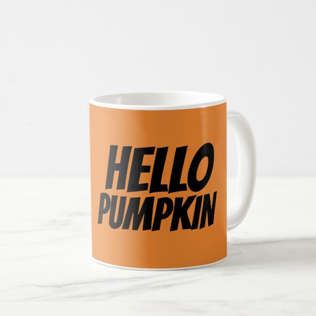 Caneca De Café HELLO PUMPKIN Coffee Mugs (Frente Esquerda)