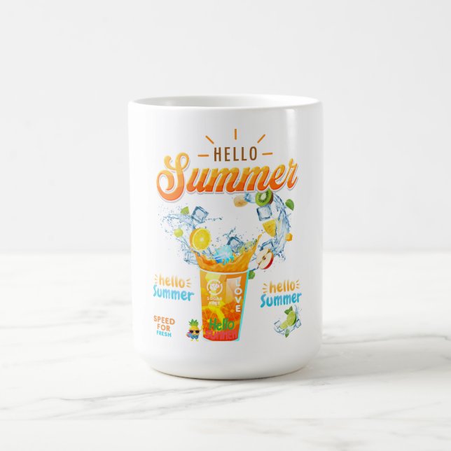 Caneca De Café Hello Summer (Centro)