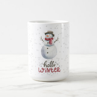 Caneca De Café "Hello Winter" Snowman mug