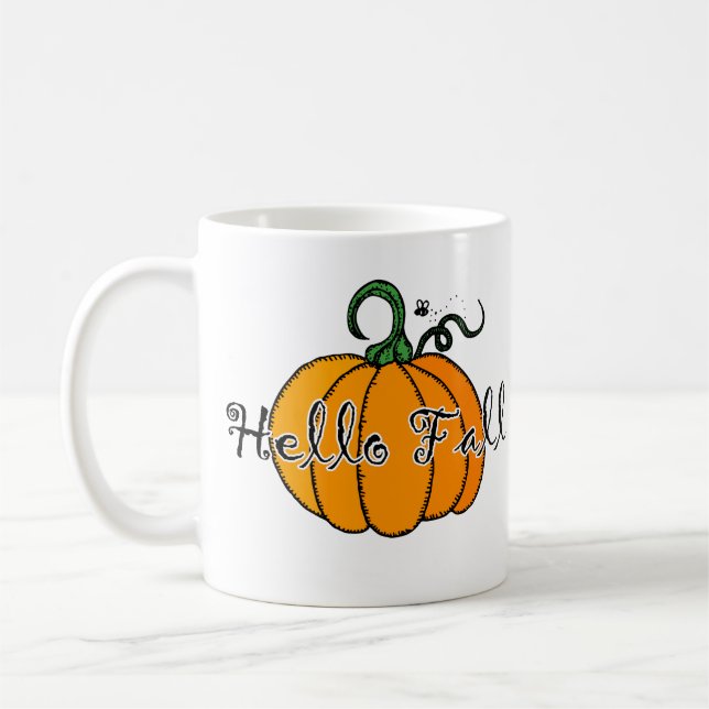 Caneca De Café Helpkin Fall Pumpkin Alô Fall (Esquerda)