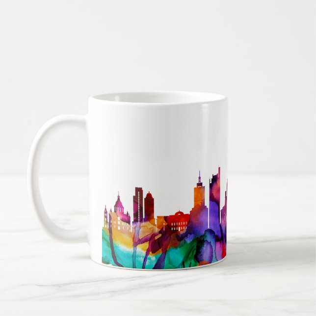 Caneca De Café Helsinki Skyline (Esquerda)