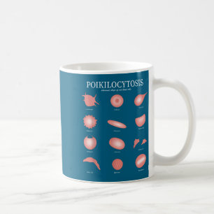 Caneca De Café Hematologia Laboratório de Células Vermelhas do Sa