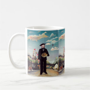 Caneca De Café Henri Rousseau - Autorretrato-Paisagem