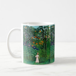 Caneca De Café Henri Rousseau - Mulher Caminhando numa Floresta E