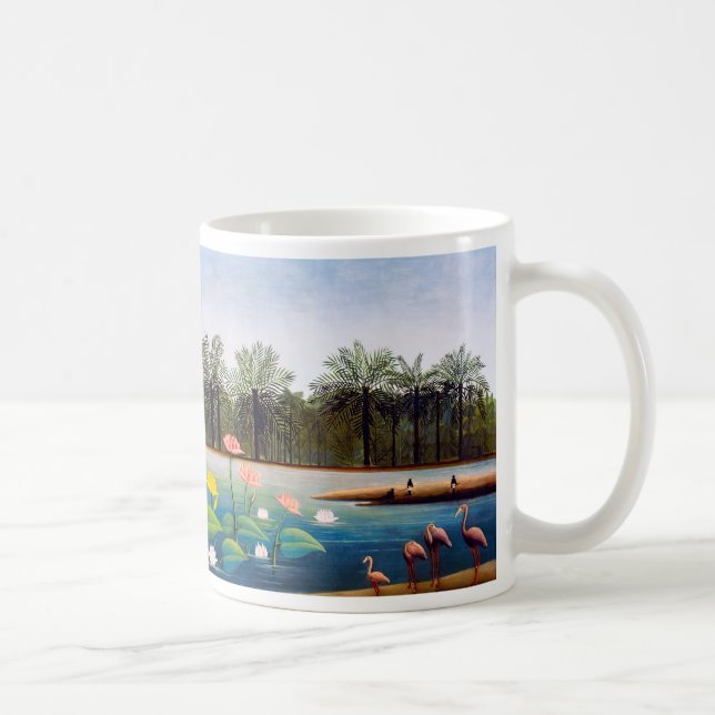 Caneca De Café Henri Rousseau - Os Flamingos (Direita)