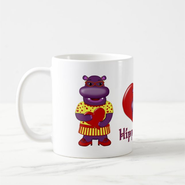 Caneca De Café Henrietta Hippo Hugs Coffee Mug (Esquerda)
