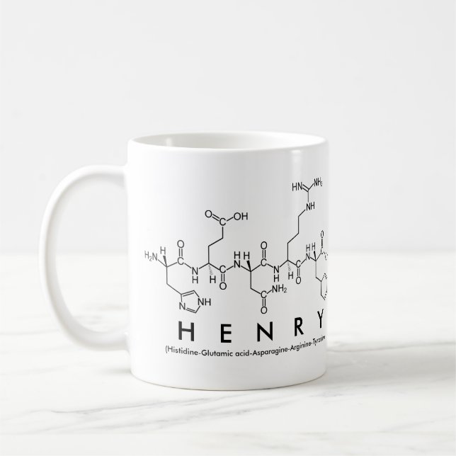 Caneca De Café Henry peptide name mug (Esquerda)