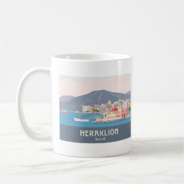 Caneca De Café Heraklion Greece Pastel Travel – Venetian Harbor