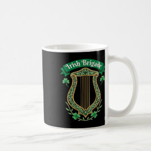 Caneca De Café Herança da Harpa Celta da Brigada Irlandesa