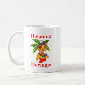Caneca De Café Herança Hispânica Mulher Hispânica