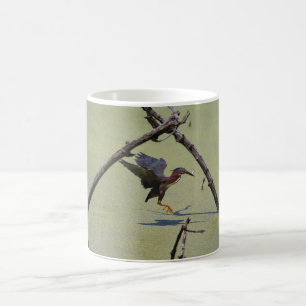 Caneca De Café Herão verde-pesqueiro