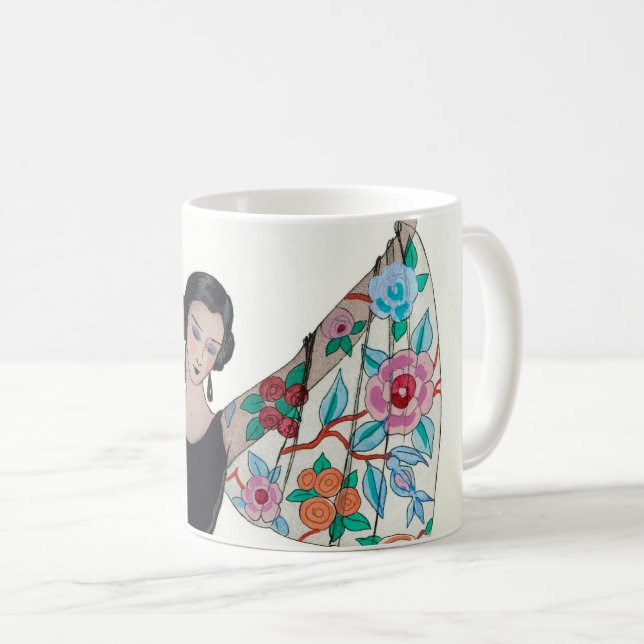 Caneca De Café Here Are My Wings - George Barbier (Frente Esquerda)