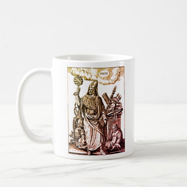 Caneca De Café Hermes Trismegistus (Hermes o Triplo-Maior) (Esquerda)
